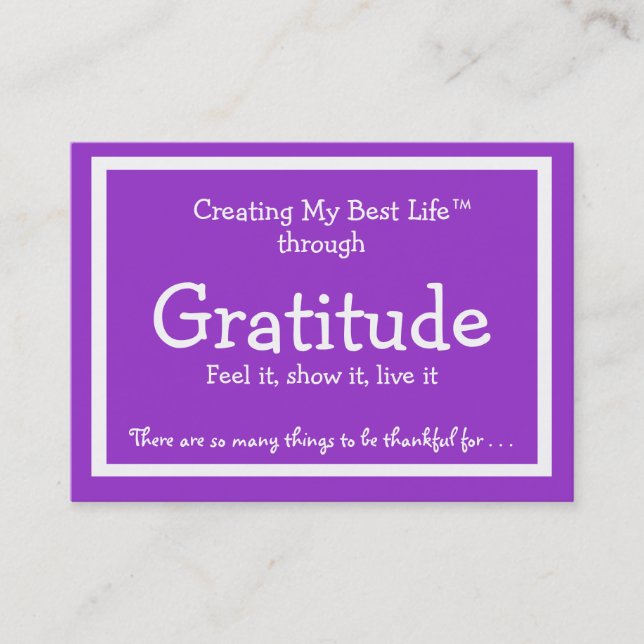 Gratitude Card (Front)