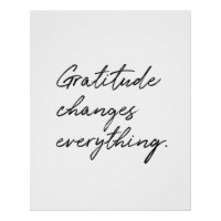 Gratitude Changes Everything Typography
