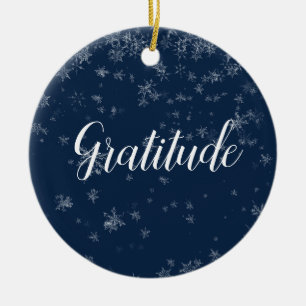 Gratitude Christmas Ornament