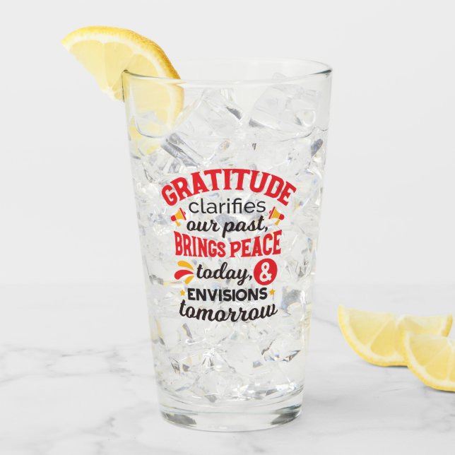 Gratitude Clarifies Our Past – Inspirational Art Glass (Front Ice)