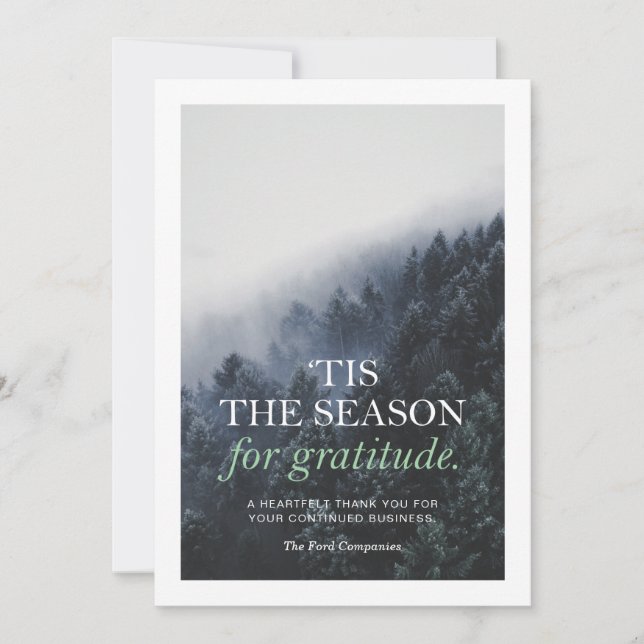 Gratitude Company Holiday Card (Front)