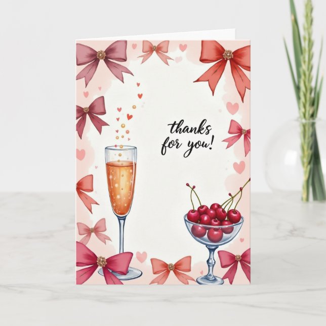 Gratitude Flute Bubbles Card (Front)