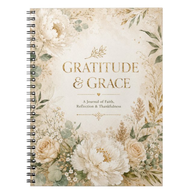 Gratitude & Grace Journal | A Journal of Faith (Front)