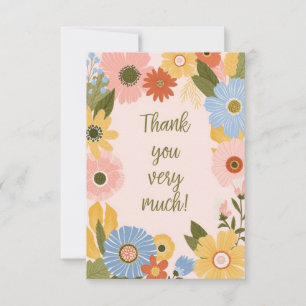 Gratitude in Every Word: A Heartfelt Thank You" Thank You Card