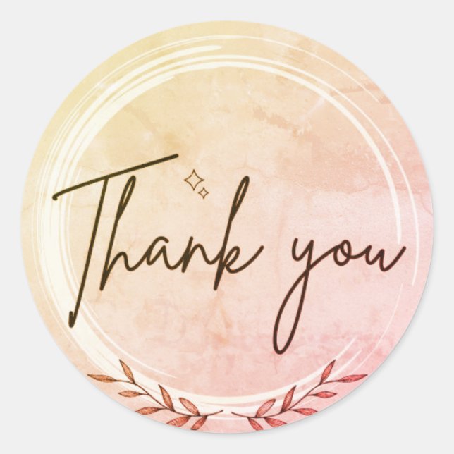 "Gratitude in Print: Thank You Sticker Collection  (Front)