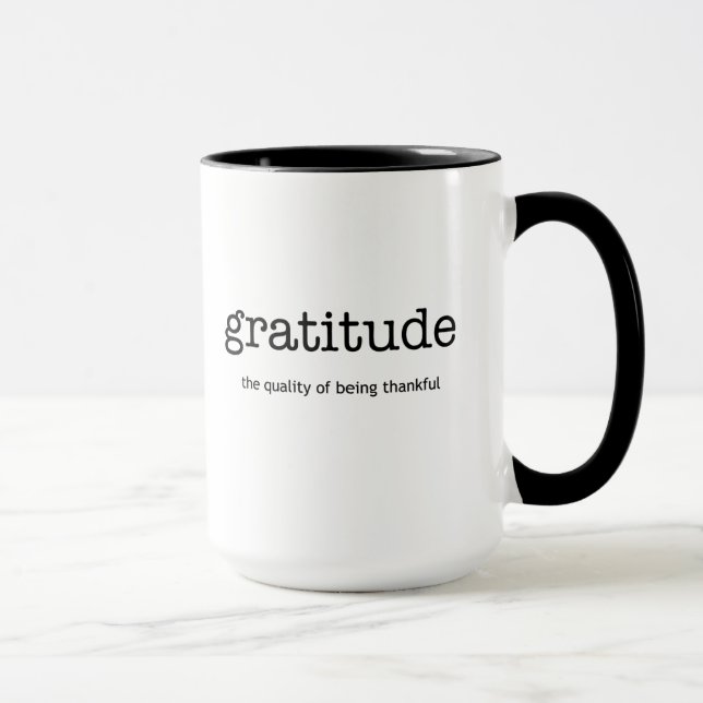 Gratitude Inspiration Mug (Right)