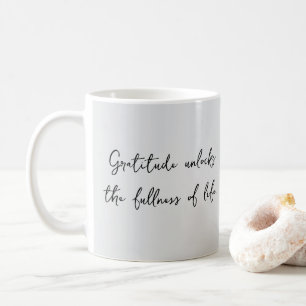 Gratitude Inspirational Quote Mug