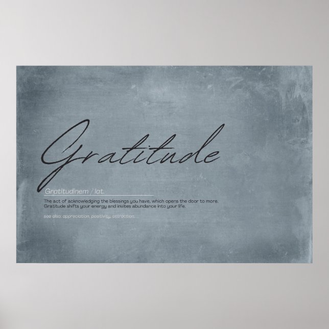 Gratitude is the Attitude: Elevate Your Life  Poster (Front)