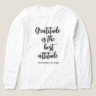 Gratitude Is the Best Attitude T-Shirt for Women  Tri-Blend Shirt
