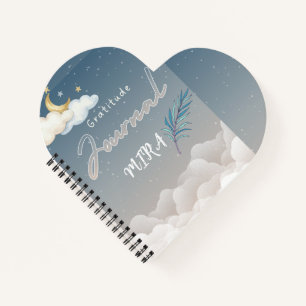 Gratitude Journal – Blue Moon & Clouds, Daily Refl