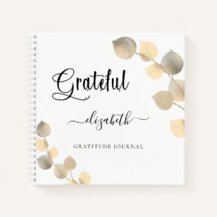 Gratitude journal golden eucalyptus script name