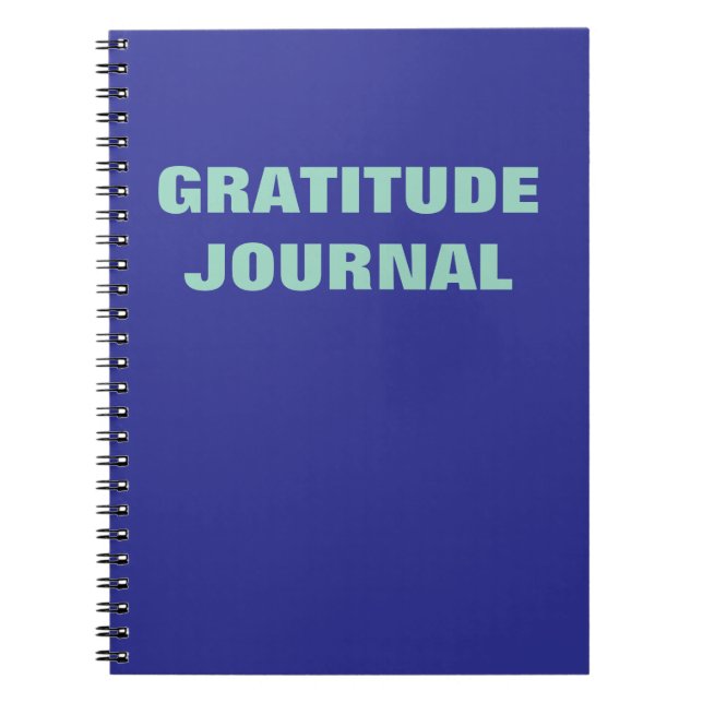 Gratitude journal Motivational Quote Notebook (Front)