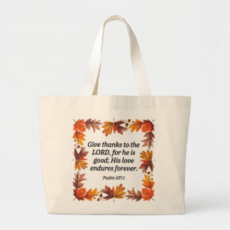 Gratitude Large Tote Bag