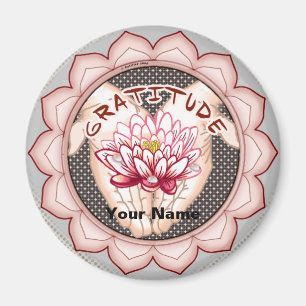 Gratitude Lotus  magnet