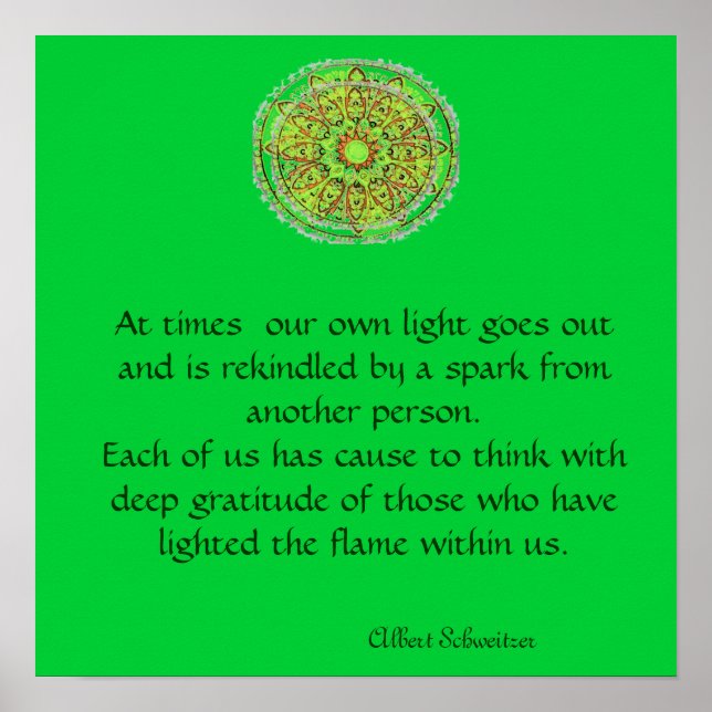 Gratitude Mandala Poster (Front)