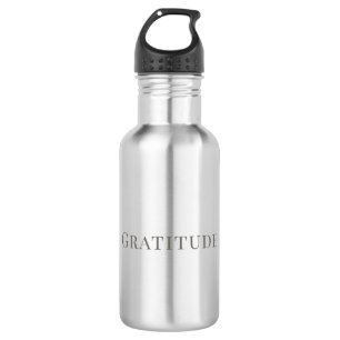 Gratitude – Minimal Typography Design 532 Ml Water Bottle