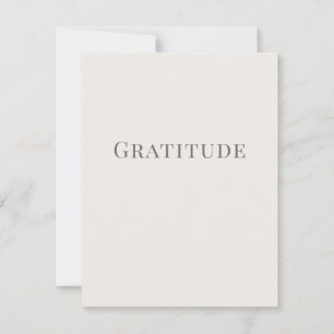 Gratitude – Minimal Typography Design Card