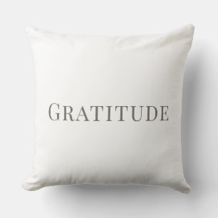Gratitude – Minimal Typography Design Cushion