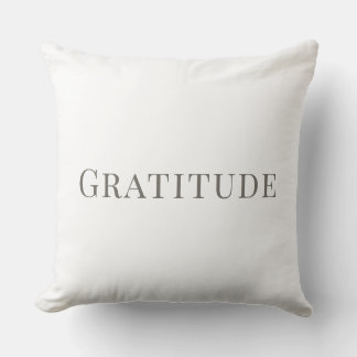 Gratitude – Minimal Typography Design Cushion