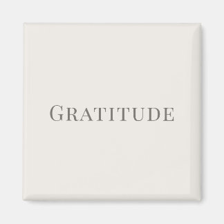 Gratitude – Minimal Typography Design Magnet