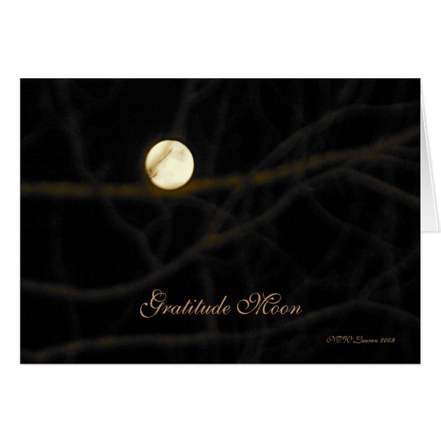 Gratitude Moon Card (Front Horizontal)