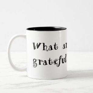 gratitude mug black text