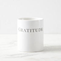 Gratitude Mug – Minimal Typography Design