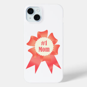 Gratitude Number One Mum winner award ribbon iPhone 15 Mini Case