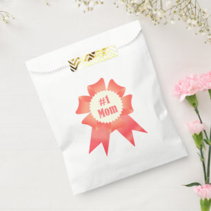 Gratitude Number One Mum winner award ribbon Favour Bags