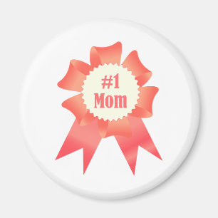 Gratitude Number One Mum winner award ribbon Magnet