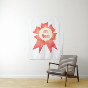 Gratitude Number One Mum winner award ribbon Tapestry