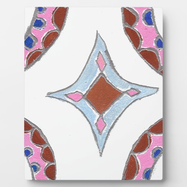 Gratitude Peace Love Unite Mandala Art Print Plaque (Front)