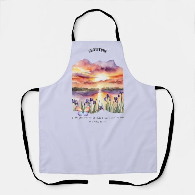 Gratitude Positive Affirmation  Apron (Front)