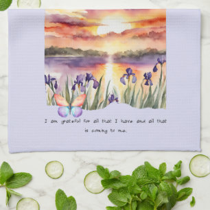 Gratitude Positive Affirmation Tea Towel