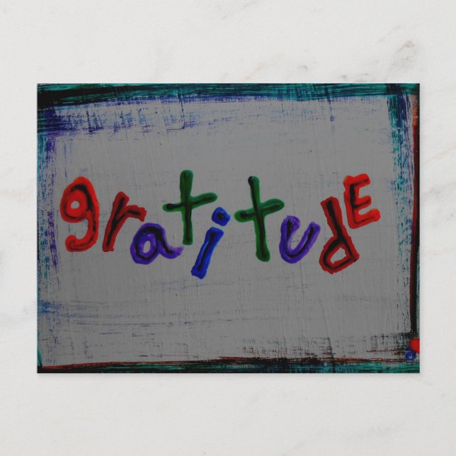 "gratitude" postcards (Front)
