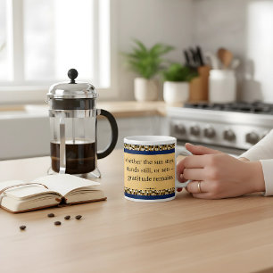  Gratitude Remains   Inspirational Affirmation   Large Coffee Mug