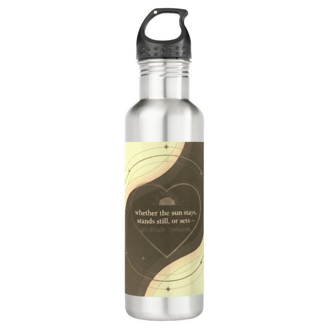 Gratitude Remains™ Love That Travels | Nice Day 710 Ml Water Bottle (Front)