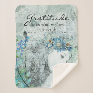 Gratitude Sherpa Blanket