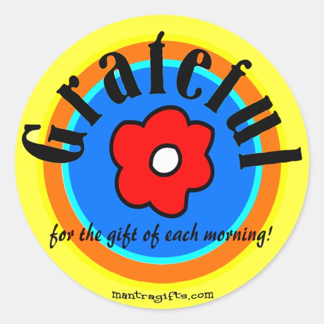 Gratitude Sticker (Front)