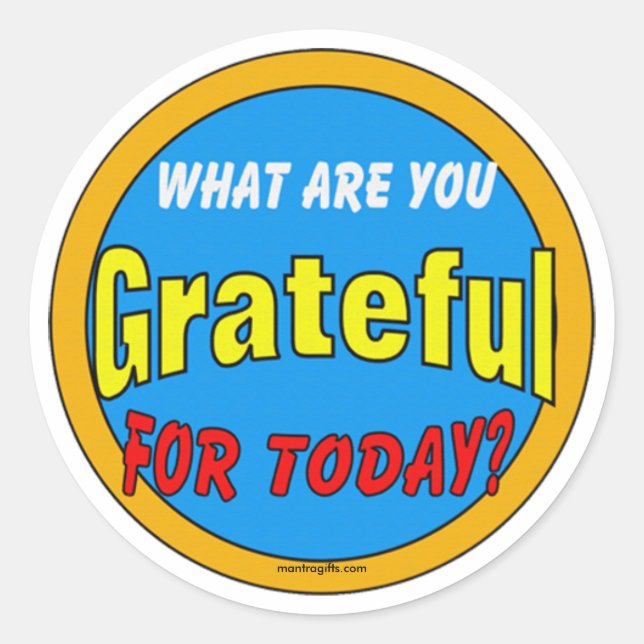 Gratitude Sticker (Front)
