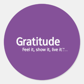 Gratitude - Thought Shapers™ Classic Round Sticker