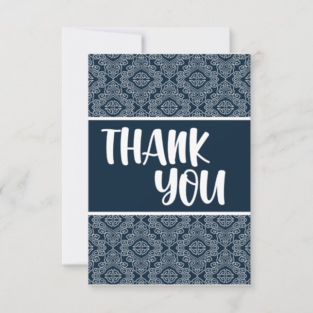 Gratitude Unleashed: A Heartfelt Pattern Thank You Card (Front)