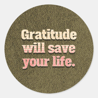 Gratitude with Save your Life sticker pack