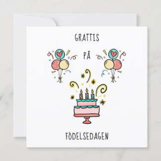 Grattis på födelsedagen | Happy Birthday Card