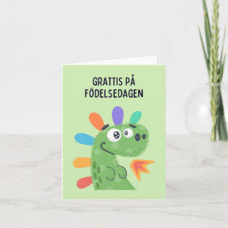 Grattis på födelsedagen, Swedish birthday  Card