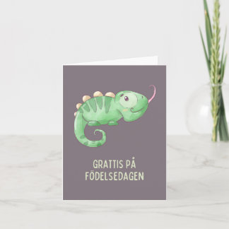 Grattis på födelsedagen, Swedish birthday  Card