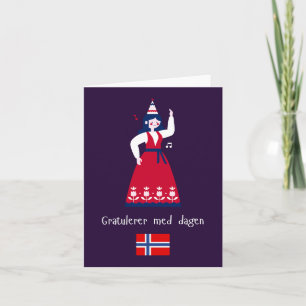 Gratulerer med dagen, Norwegian birthday Card