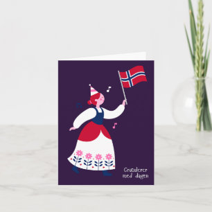 Gratulerer med dagen, Norwegian birthday Card