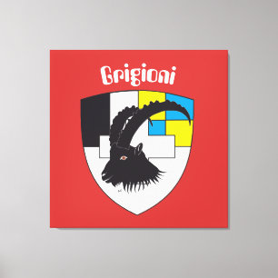 Graubünden Grigioni Grischun Leinwand Canvas Print