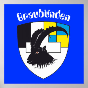 Graubünden Grigioni Grischun Poster
